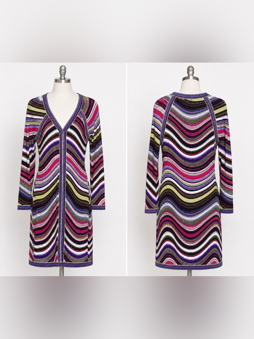 🌈 BCBGMAXAZRIA Mayla Abstract Print Sheath Dress | NWOT | Large - Picture 2 of 3
